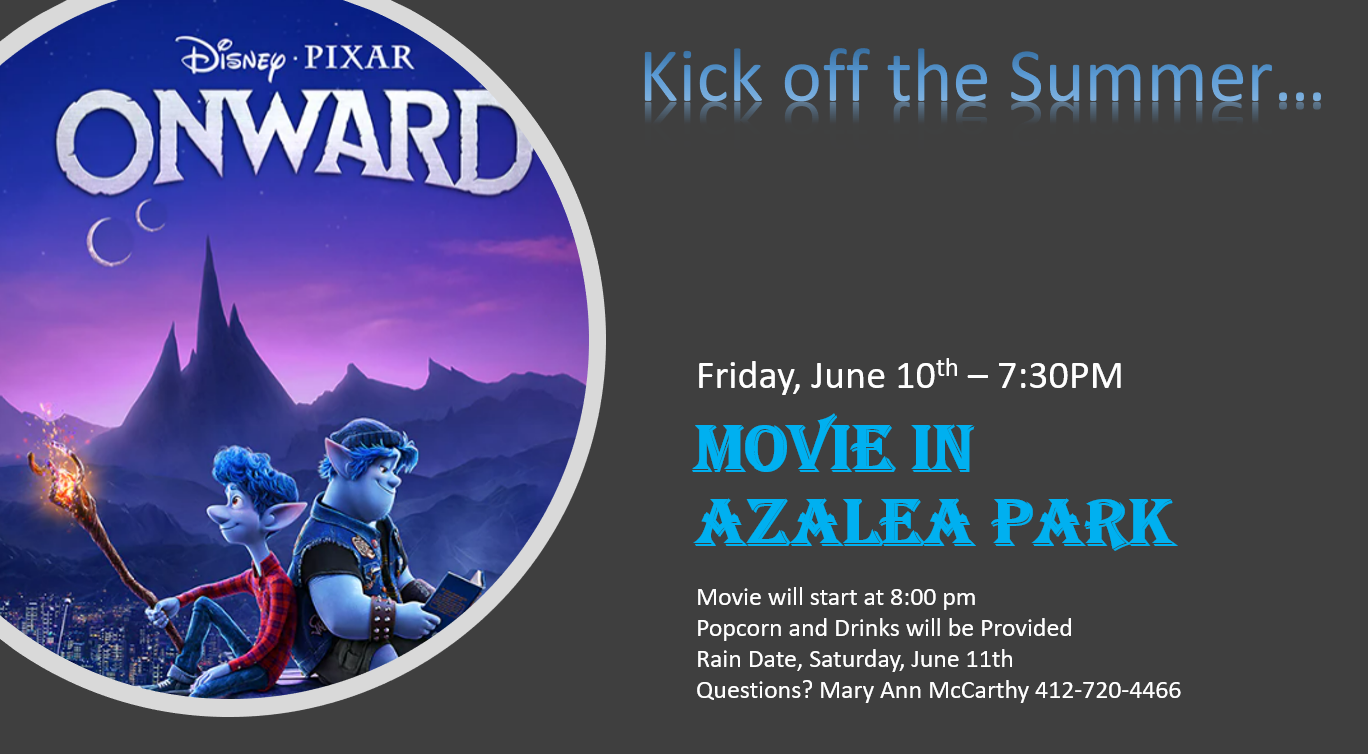 MOVIE IN THE PARK JUNE 10, 2022 @ 7:30 PM